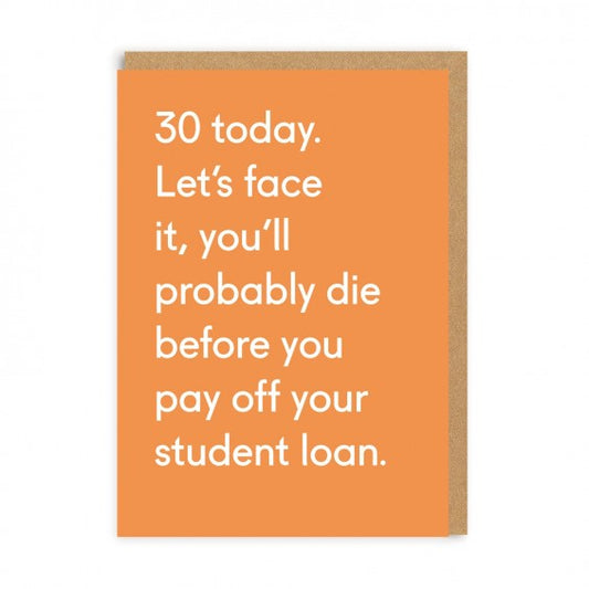 30 Today Student Loan Card