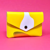 Colourful Leather Abstract Popper Purse